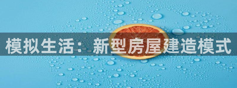 NG体育提现多久到账：模拟生活：新型房屋建造模式