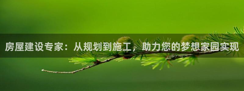 NG体育赛：房屋建设专家：从规划到施工，助力您的梦想家园实现