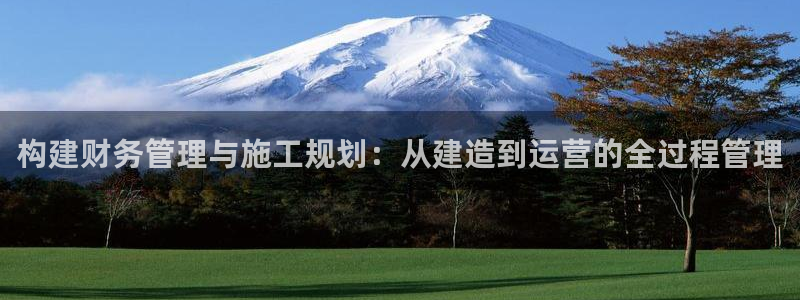 NG体育登录：构建财务管理与施工规划：从建造到运营的全过程管理